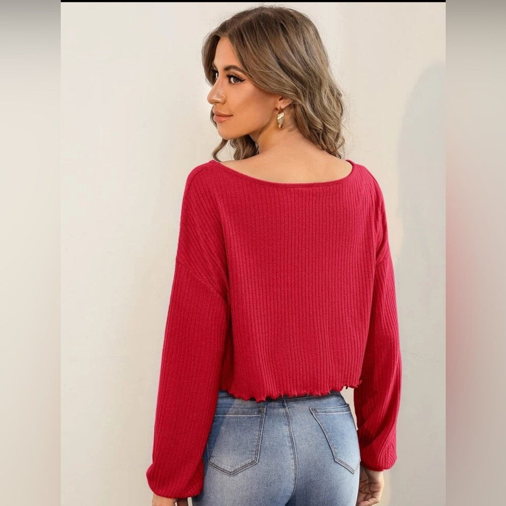 Woman’s Crop Long Sleeve - Picture 4 of 4